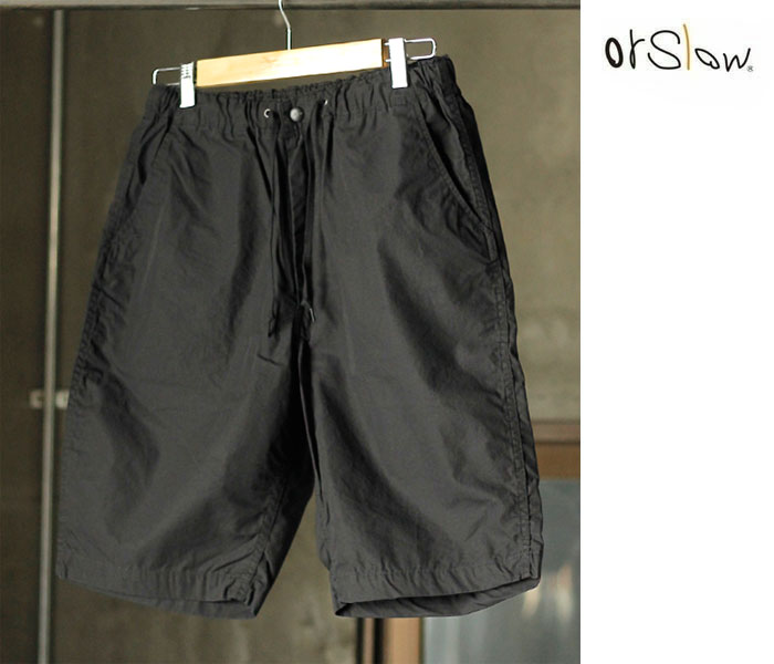 orSlow オアスロウ ニューヨーカー ショーツ ショートパンツ ブラック NEW YORKER SHORTS BLACK (03-7022-61)