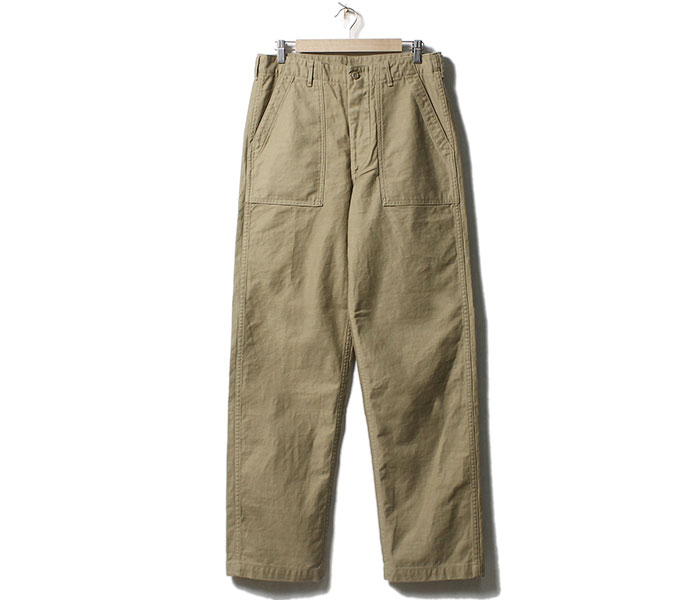 orSlow オアスロウ ファティーグパンツ 5002 ベイカーパンツ レギュラーフィット カーキ ベージュ US ARMY FATIGUE PANTS Button Fly KHAKI (01-5002-40)