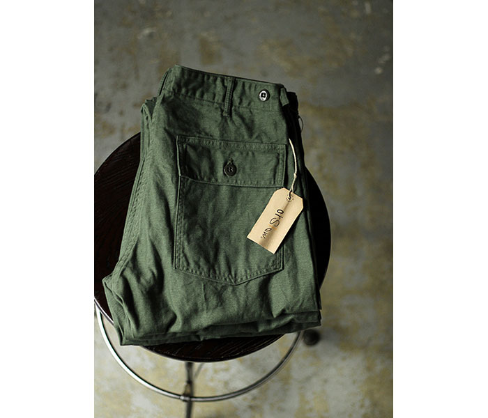 orSlow オアスロウ ファティーグパンツ 5032 ベイカーパンツ スリムフィット 5032 US ARMY FATIGUE PANTS Zipper Fly (01-5032-16)