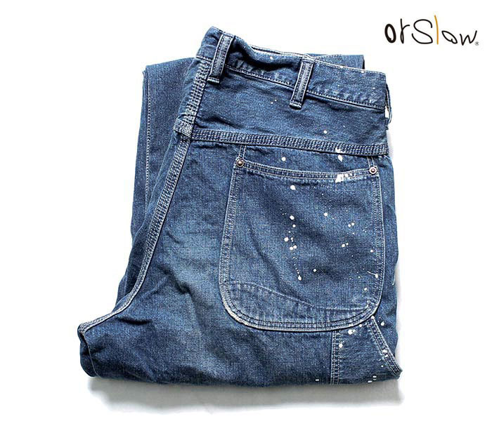 orSlow オアスロウ ペインターパンツ デニム ユーズド加工 ペイント加工 DENIM PAINTER PANTS (01-5120-P95-PAINT)