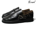 フェルナンドレザー FERNAND LEATHER オーロラシューズ 靴 サンダル スリッポン ブラック ミドルイングリッシュ シューズ BLACK MIDDLE ENGLISH MEN'S MADE