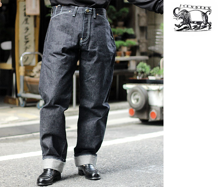 テンダー TENDER Co. ノンウォッシュ ストレート デニム ジーンズ LOST DEINM 131 STRAIGHT UNBORN (131-LOST-UNBORN)