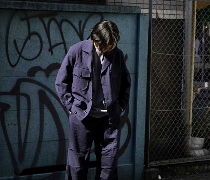 アルテリア ULTERIOR シャンブレードビー ブルゾン ジャケット CHAMBRAY DOBBY 2P BLOUSON ULBS15-FA80M 