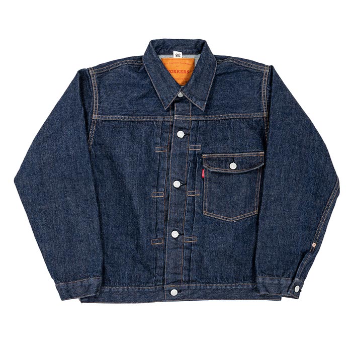 ワーカーズ WORKERS 1st デニムジャケット Lot 806 XH 14.7oz Indigo Raw Denim (2508-LOT806XH)