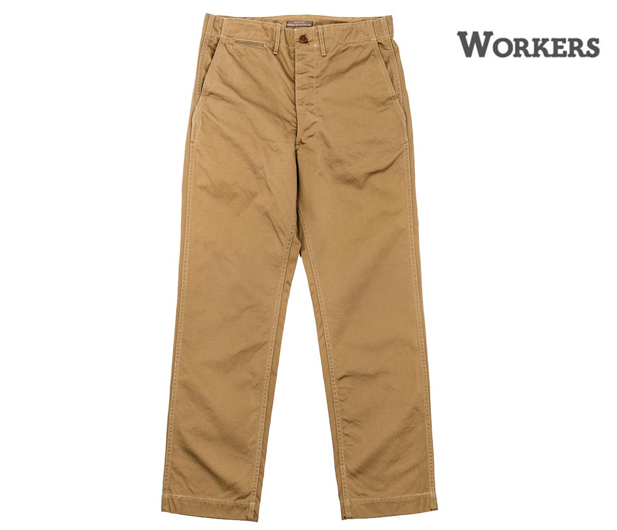 Rakuten - 予約商品(お届け予定 7月頃以降) ワーカーズ WORKERS オフィサー トラウザー レギュラーフィット Officer Trousers Regular Fit (2607-OFTR-RF)