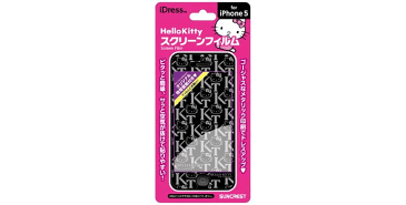 液晶保護フィルム iPhoneSE iPhone5 iPhone5s iPhone5c 液晶保護フィルム iDress ハローキティ スクリーンフィルム フルカラー ボーカリスト サンクレスト アイフォン アクセサリー シール 人気 サンリオ キャラクター ゆうパケット送料無料