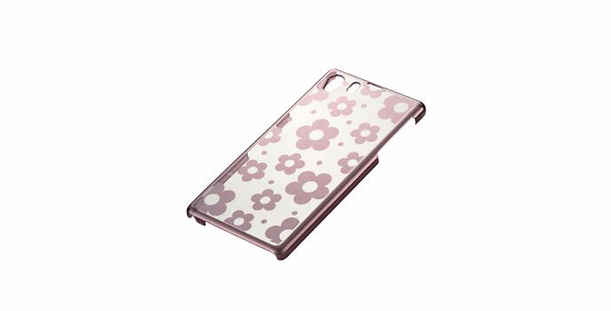 Rakuten - Xperia Z1 ケース スマホケース SO-01F エクスペリア Z1 カバー Xperia Z1 SO-01F メタリックカバー ケース フラワー # SO01F-BC1 花柄 かわいい クリア ネコポス送料無料
