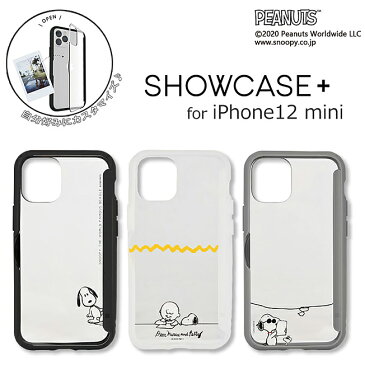 ピーナッツ スヌーピー iPhone12mini ケース iPhone12mini カバー SHOWCASE+ iPhone12miniケース iPhone12miniカバー 紛失 防止 収納 便利 人気 かわいい おしゃれ スマホケース スマホカバー ショウケース プラス