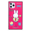 iPhone11Pro 5.8インチ iPhone 11 Pro ケース カバー ミッフィー スマホケース スクエアガラスケース miffy sports iPhone11Proケース iPhoneXSケース スクエア ガラスケース Miffy ピンク ホワイト アイフォン11Pro アイフォンX アイフォン グルマンディーズ MF-101