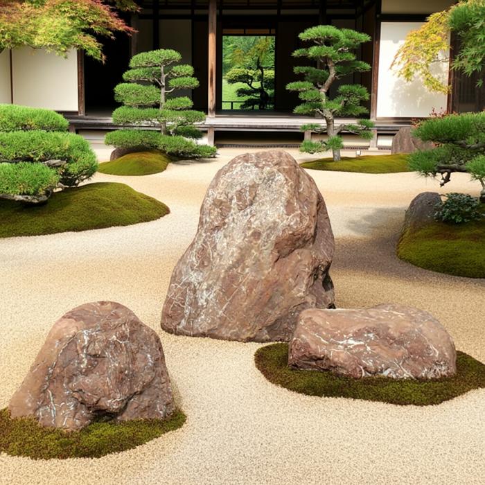 【送料無料】赤石3石SET【2】【庭石】【赤石】【石】 1