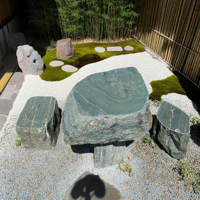 楽天市場】石テーブル（エクステリア・ガーデンファニチャー｜花