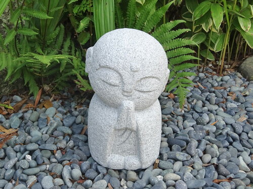 庭 ガーデニング 花壇 和風 モダン 造園 石インテリア 地蔵 石地蔵 お地蔵様京都庭 ガーデン Diy エクステリア 御影石 石の地蔵 御影石地蔵 御影石で出来たにっこり地蔵 お地蔵様 石のお地蔵様 お中元