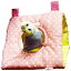 ミニミニさんかくトンネル：ピンク / 小鳥 インコ ハウス おもちゃ