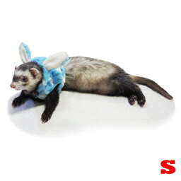 ferret ランランハーネスウェア 水玉うさぎ：ブルー【Sサイズ】 / フェレット 洋服 服 ウェア