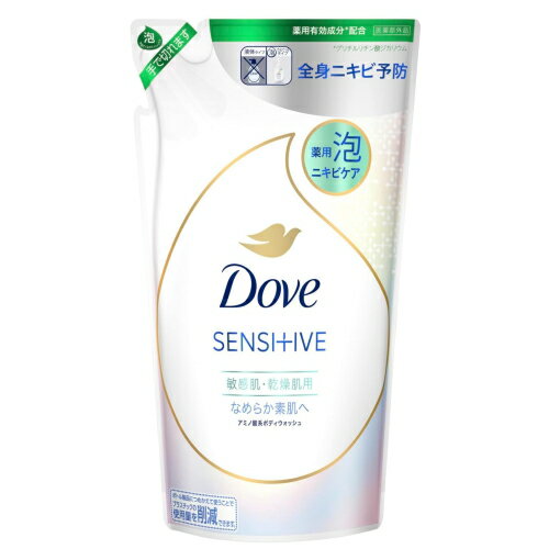 薬用 ダヴ ニキビケア泡ボディウォッシュ なめらか素肌 詰め替え 430g / ユニリーバ ボディソープ