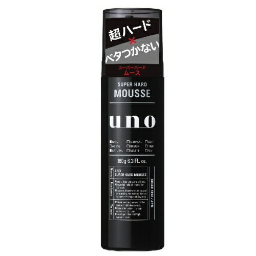 【在庫限り!】ウーノ スーパーハードムース 180g / メンズ 男性 スタイリング剤 ヘアムース【在庫限り!】