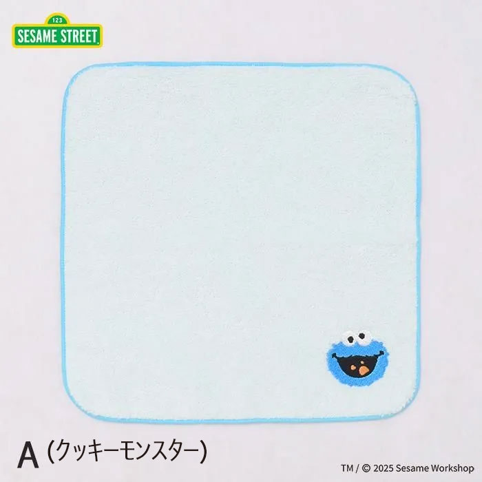 送料無料 Flowering SESAME STREET ハンドタオル LSS-T001 タオル 今治タオル 刺繡 セサミストリート クッキーモンスター エルモ アビー ビッグバード 女子 人気 大人 レディース プレゼント ギフト フラワーリング 3