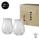 【松徳硝子/うすはり】大吟醸 2個セット 木箱入 3021020 うすはりグラス SHOTOKU GLASS 食器 冷酒 お酒 日本酒 吟醸酒 木箱 箱入り プレゼント ギフト