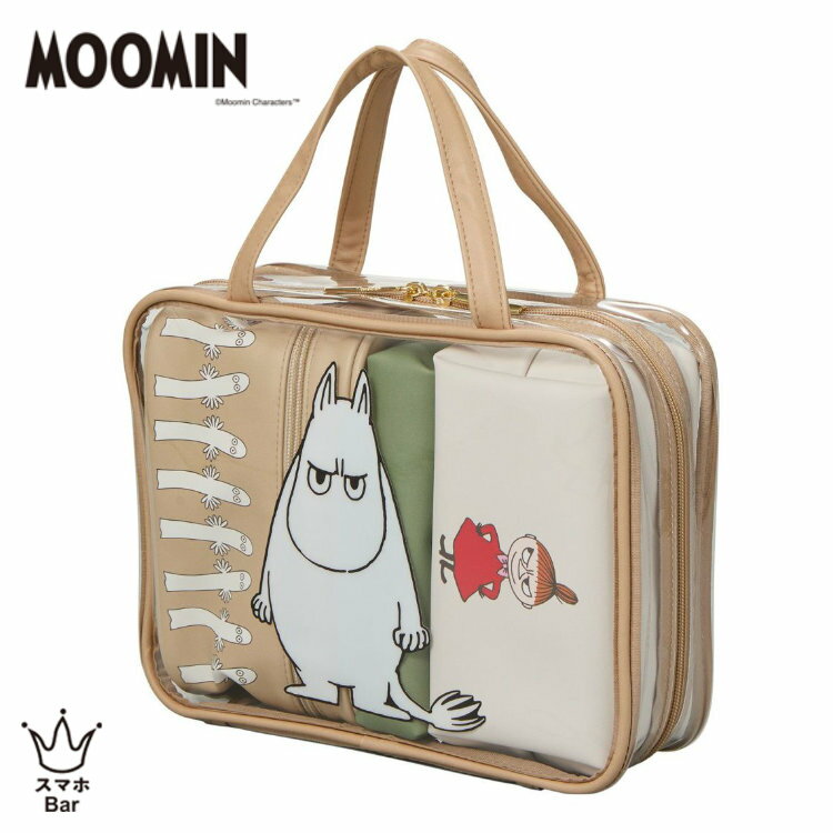 siffler ムーミン トラベルポーチセット [7122] クリアポーチ トラベルバッグ インナーケース 化粧ポーチ コスメポーチ 収納 仕分け 整理整頓 旅行 洗面 スパ サウナ 小物入れ 文房具 便利 雑貨 シフレ ギフト プレゼント(4.0)