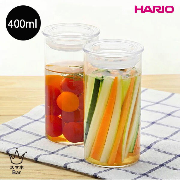 HARIO ビネガーズ スリムキャニスター400 VSC-400-T-MZ 保存容器 500ml 耐熱ガラス 瓶 漬物容器 梅酒 麹 ピクルス 果実酒 保存食 電子レンジ 食洗機 クリア ガラスのある生活 雑貨 ハリオ ギフト プレゼントのサムネイル