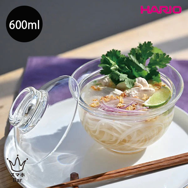 ハリオ HARIO ガラスの丼鉢 GXD-600 茶碗 600ml 耐熱ガラス 食器 クリア 透明 日本製 電子レンジ 食洗機 そうめん 冷麺 親子丼 海鮮丼 シンプル ガラスのある生活 雑貨 ハリオ ギフト プレゼント