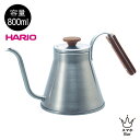 HARIO V60 ドリップケトル・ウッド VKW-120-HSV 800ml ハリオ ケトル コーヒー やかん 細口 シルバー ステンレス 木製ハンドル 熱湯...