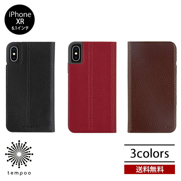 Rakuten - 送料無料 メール便 iPhone XR Case-mate Barely There Folio 6.1 スマートフォンケース スマホケース ケースメイト カード スリム 手帳型 衝撃 ケース 人気 おしゃれ ビジネス 大人 レディース メンズ ブランド スタンド スマホBar