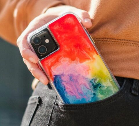 送料無料 メール便 iPhone11 Pro Max 5.8 6.1 6.5 CASE MATE ケースメイト Watercolor スマホ ケース シンプル スリム シングル 大人 レディース 女子 耐衝撃 人気 ブランド 可愛い おしゃれ カラフル レインボー 虹 派手 スマホBar