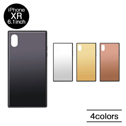 Rakuten - 送料無料 メール便 PGA Premium Style ガラスハイブリッドケース iPhoneXR 9H シングル 【スマホケース アイフォンXR おしゃれ 人気 レディース メンズ ケース case スマホBar】