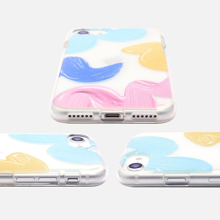 送料無料 メール便 iPhone SE3 第3世代 2022 SE2 第2世代 8 7 Dparks DS22726iSE3 ソフトケース Paints アイホン アイフォン クリア ケース シングル スリム 人気 かわいい 女子 おすすめスマホBar
