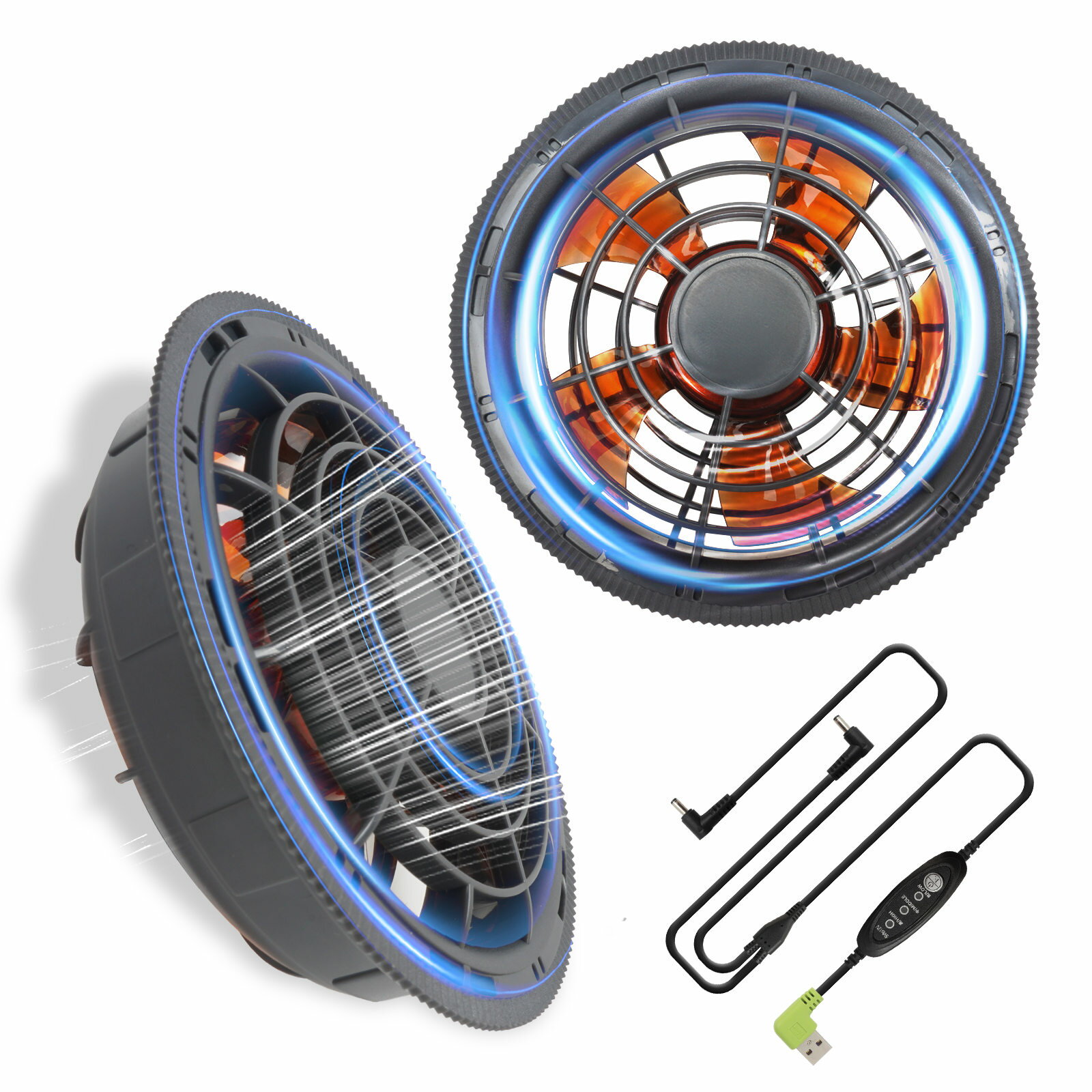 空調作業服 ファン 昇圧ケーブル セット USB 変換ケーブル のみ コード USB DC 5V to 12V 昇圧 空調ウェア ファン付きウェア ハイパワーファン 薄型 熱中症対策 暑さ対策 取り外し可能