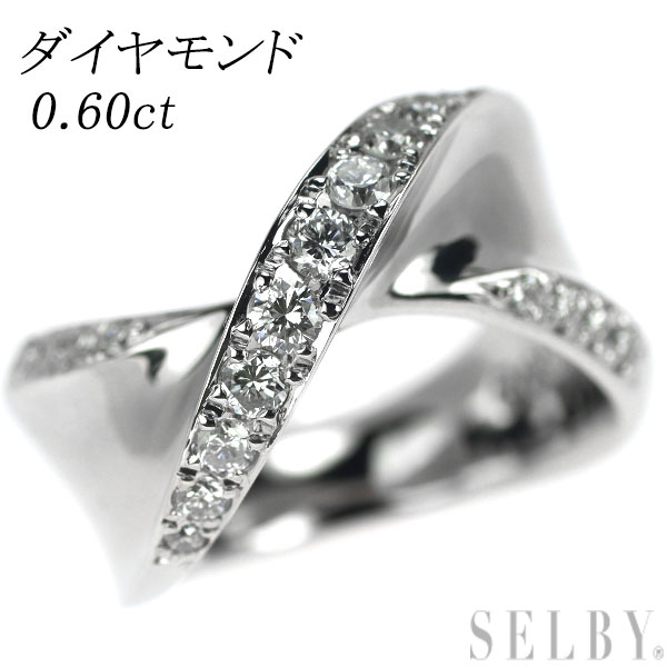 【中古】 Pt900 ダイヤモンド リング 0.60ct SELBY 送料サービス