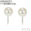 【中古】 ミキモト K14WG アコヤ真珠 イヤリング 径約8.0-8.1mm SELBY 送料サービス MIKIMOTO