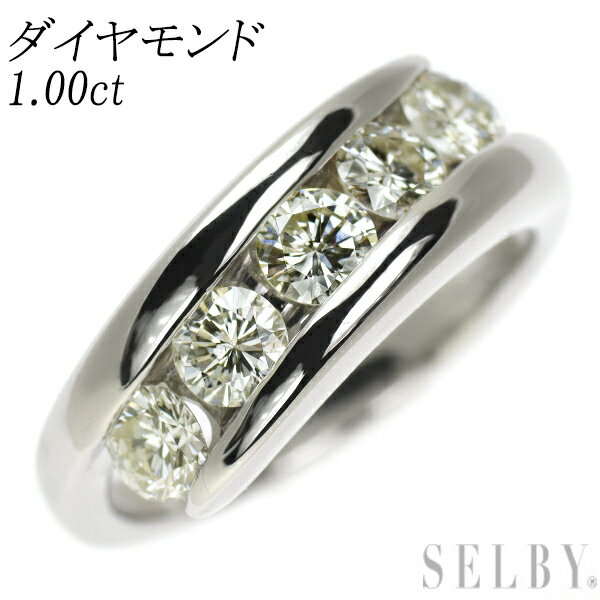 【中古】 Pt900 ダイヤモンド リング 1.00ct SELBY 送料サービス