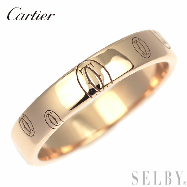 【中古】 カルティエ K18PG リング ハッピーバースデー 55号 SELBY 送料サービス Cartier