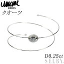 【中古】 Umane/ユマーヌ K18WG クオーツ ダイヤモンド バングル D0.25ct SELBY 送料サービス