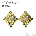 【中古】 K18YG ダイヤモンド イヤリング 0.246ct SELBY 送料サービス