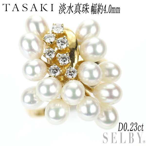 【中古】 田崎真珠K18YG淡水真...