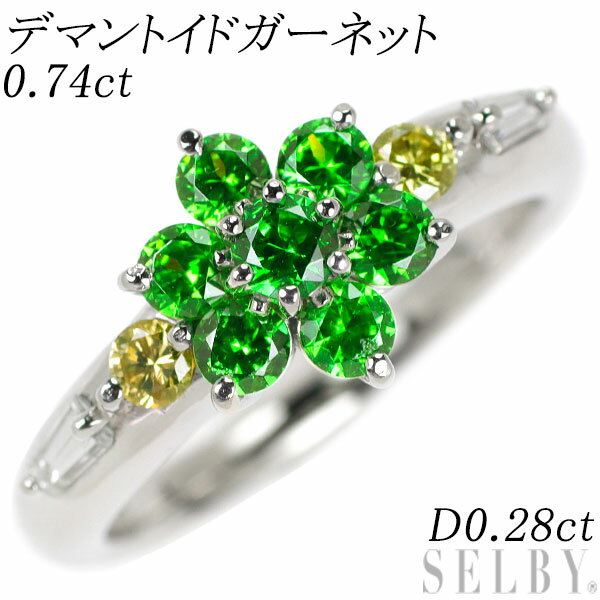 【中古】 Pt900デマントイドガ...