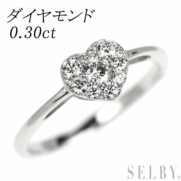 【中古】 K18WGダイヤモンドリ...