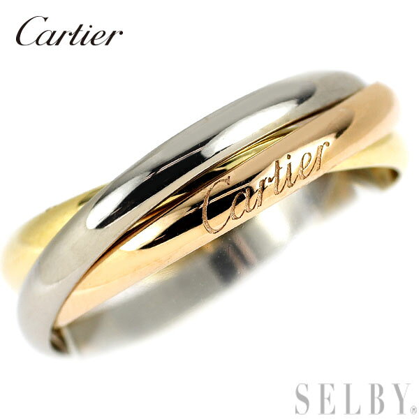 【中古】 カルティエ K18YG/WG/PG リング トリニティ 59号 SELBY 送料サービス Cartierのサムネイル