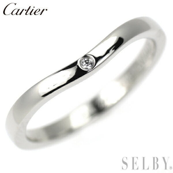 【中古】 カルティエ Pt950 ダイヤモ