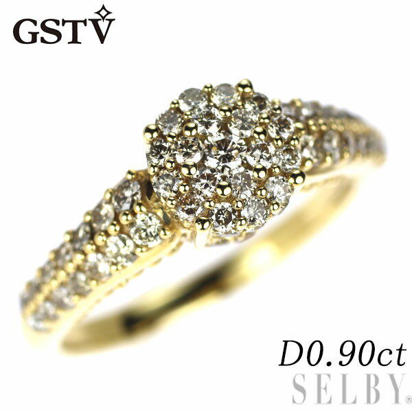 乐天商城 - 【中古】 GSTV K18YG ダイヤモンド リング 0.90ct SELBY 送料サービス