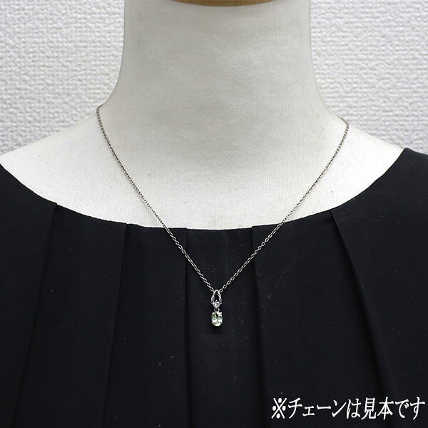SELBYの【中古】 Pt900 グロッシュラー/ミント ガーネット ダイヤモンド ペンダントトップ 0.85ct D0.10ct SELBY 送料サービス｜アングル3