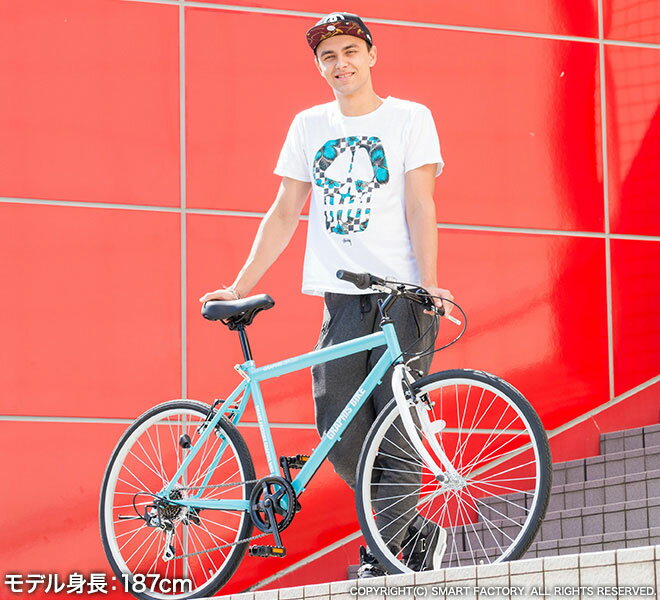 自転車 クロスバイク GRAPHIS GR-333 (7色) 自転車 26インチ シマノ製6段変速 グラフィス 通勤 通学 街乗り スポーツ・アウトドア メンズ レディース ☆