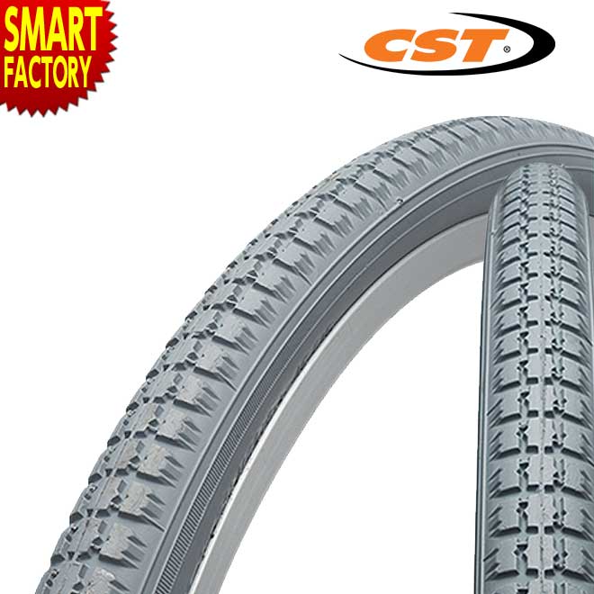 【30日限定P5倍〜】 車イス タイヤ 《移乗補助》 24インチ CST C63N グレー 車椅子用タイヤ 車椅子 車いす 24x1 3/8 車いすタイヤ 自転...