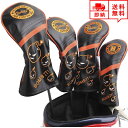 即納 ゴルフ ヘッドカバー ウッドカバー ドライバー パターカバー Golf head c overs オシャレ BOMB-Black 保護 傷防止 交換可能な...