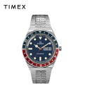 TIMEX タイメックス キュー Q メンズ 腕時計 クォーツ TW2T80700ZV シルバー/ネイビー ステンレススチール 日本未発売