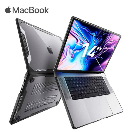 MacBook Pro 14/16 インチ 2021 SUPCASE ユニコーンビートルシリーズ ブラック アップル マックブック プロ ハードケース 衝撃吸収 MacBook Pro 14/16 インチ 2021 SUPCASE ユニコーンビートルシリーズ ブラック アップル マックブック プロ ハードケース 衝撃吸収