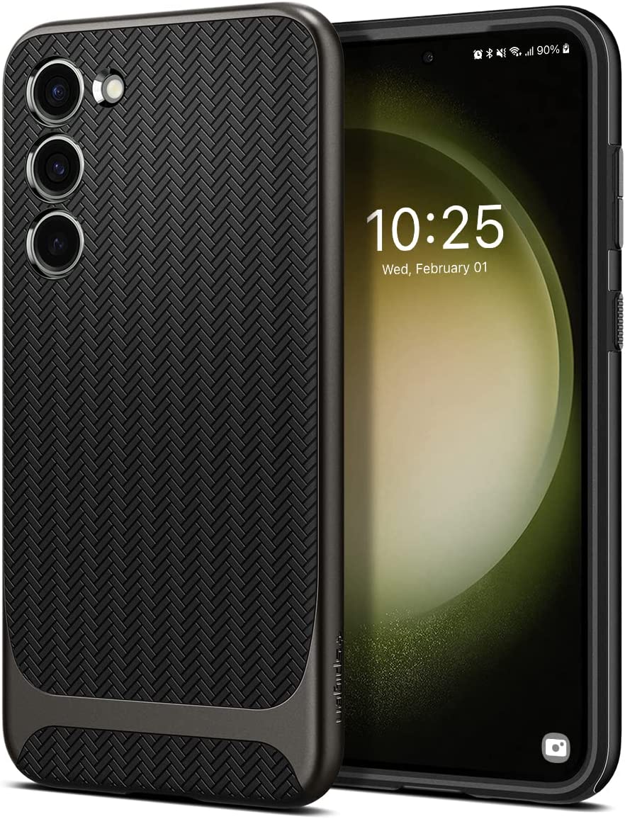 Spigen シュピゲン バンパー 耐衝撃 米軍MIL規格 ワイヤレス充電 ネオハイブリッド ガンメタル Galaxy ギャラクシー S23 (SC-52D SCG20) / S23Ultra (SC-52D SCG20) 対応 2023 ケース カバー 送料無料